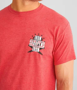 Graphic T-Shirts | Howitzer Iron Sharpens Iron T-Shirt Red Heather