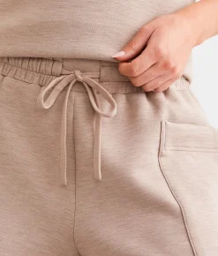 Varley Isabella Mid-Rise Short Taupe Marl Online