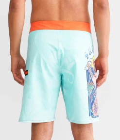 Sullen Island Escape Stretch Boardshort Plume New