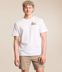 Tops|Graphic T-Shirts | Hurley Island Scape T-Shirt White