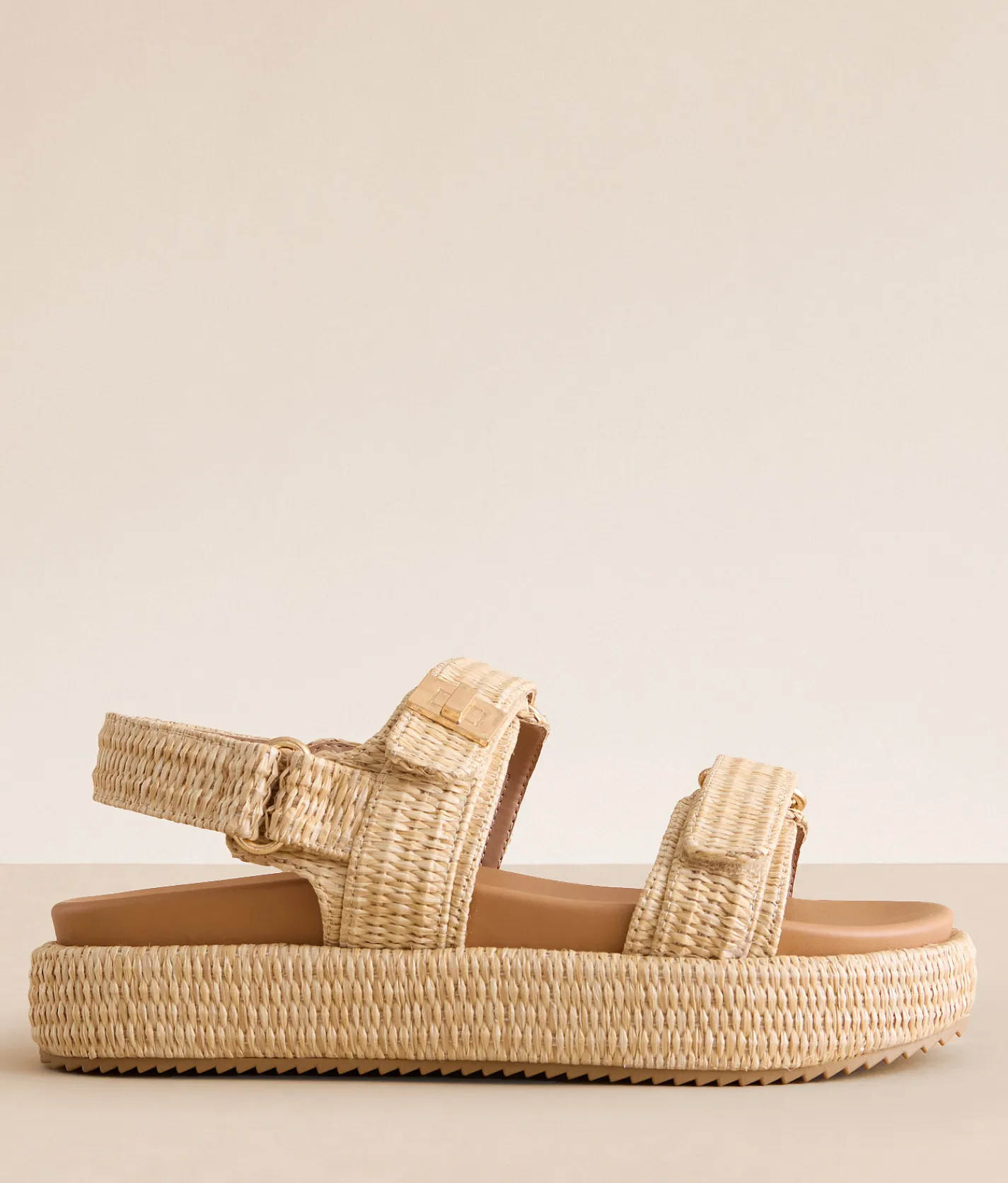 Mia Issla Raffia Sandal Natural Hot