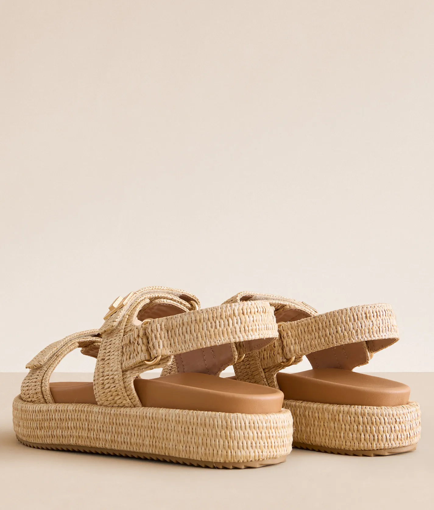 Mia Issla Raffia Sandal Natural Hot