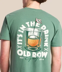Old Row It's In The Drink T-Shirt Light Green Best
