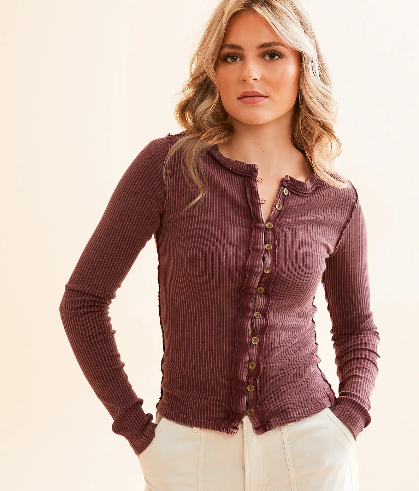 Tops | Free People It's On Cardi Top Wild Ginger