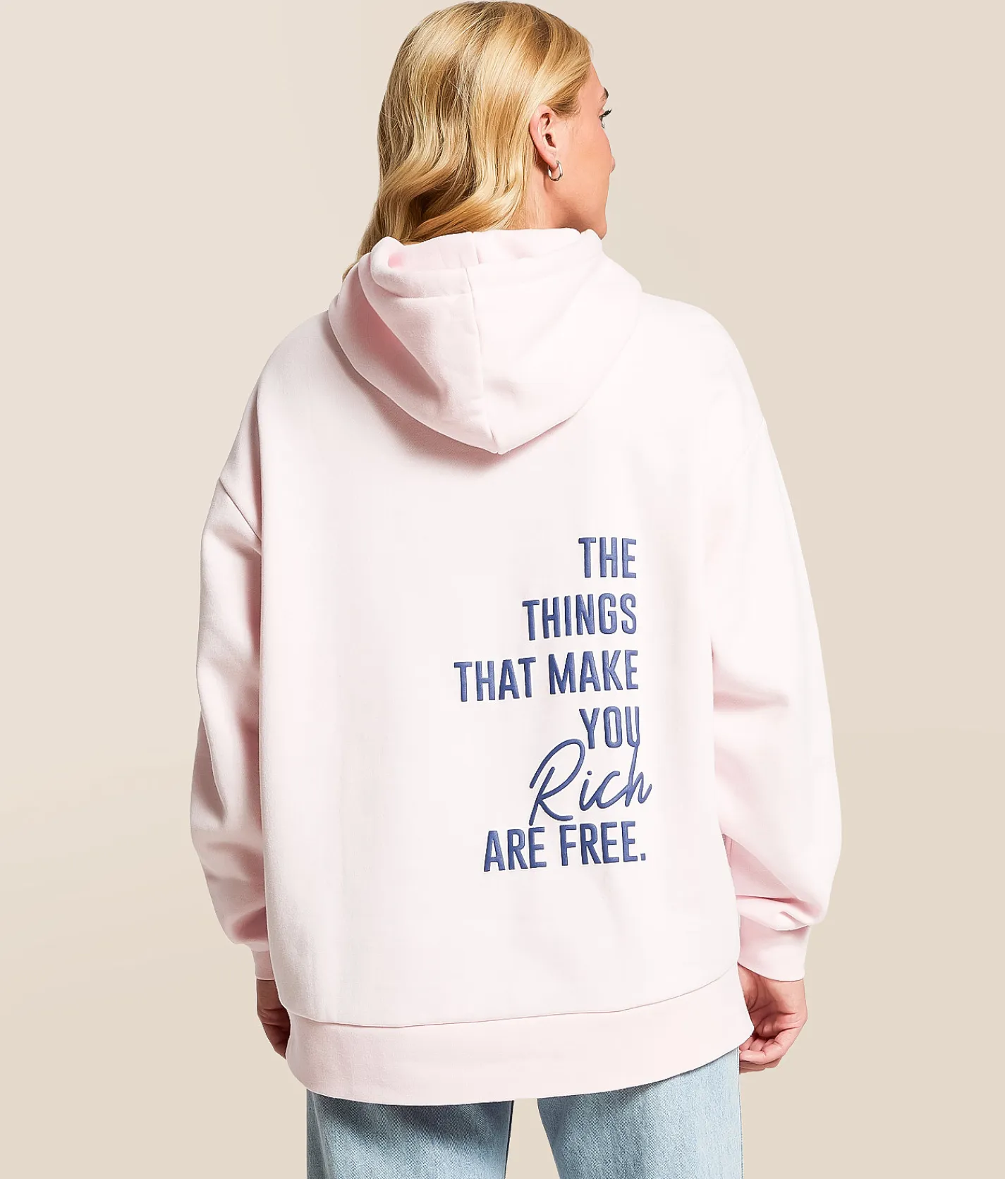 Modish Rebel It's The Small Things Hooded Sweatshirt Ballerina Discount