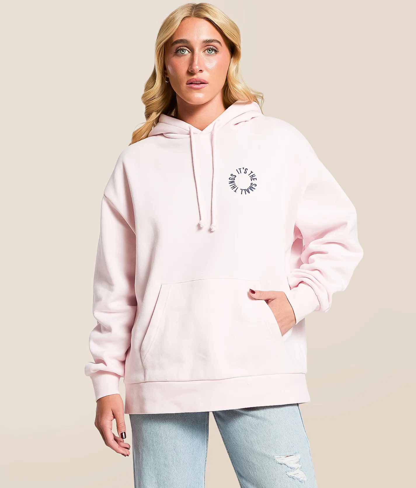 Modish Rebel It's The Small Things Hooded Sweatshirt Ballerina Discount