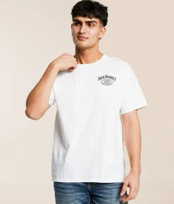 Graphic T-Shirts | Changes Jack Daniel's Bottle T-Shirt White