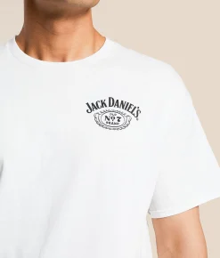 Graphic T-Shirts | Changes Jack Daniel's Bottle T-Shirt White