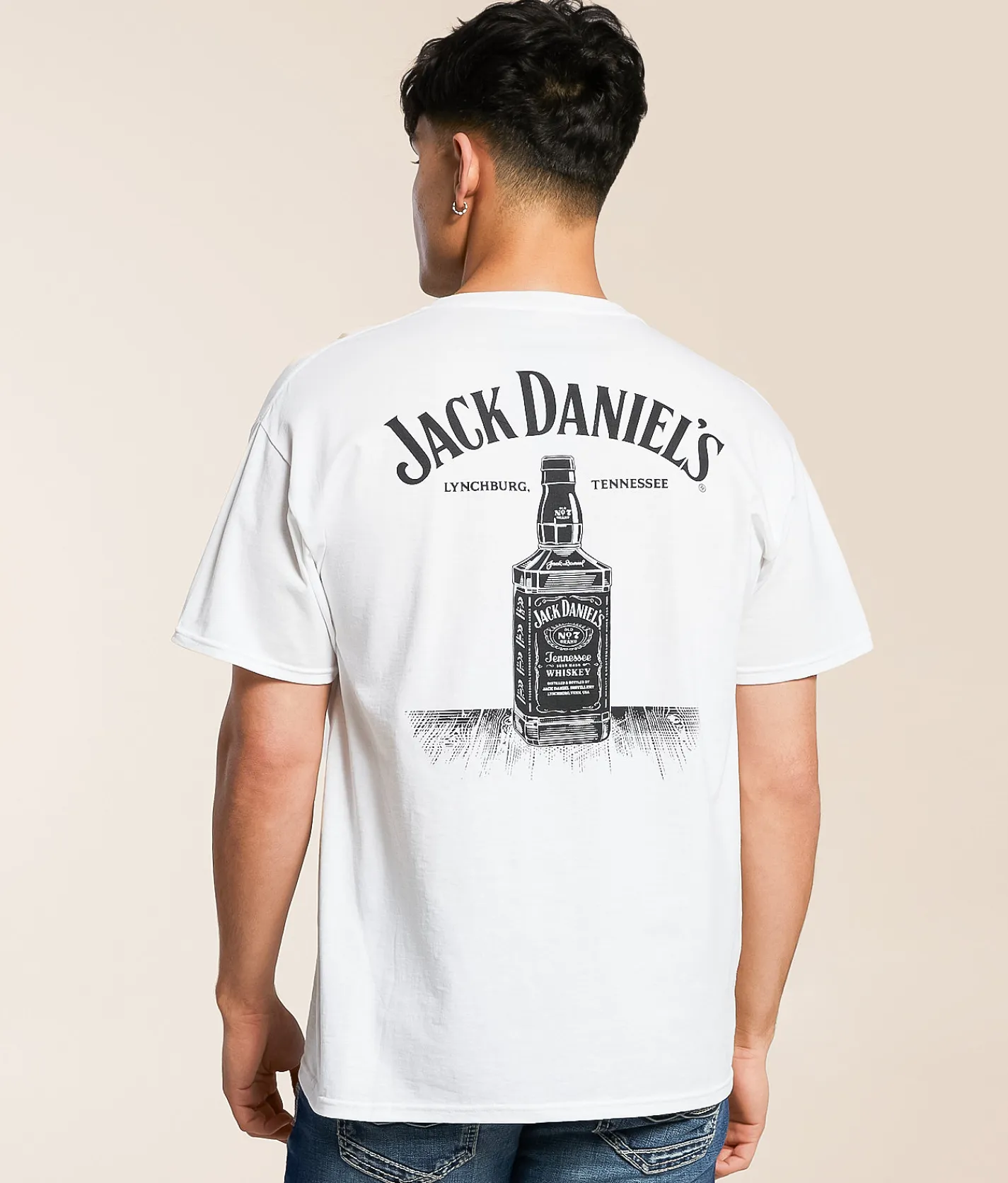 Graphic T-Shirts | Changes Jack Daniel's Bottle T-Shirt White