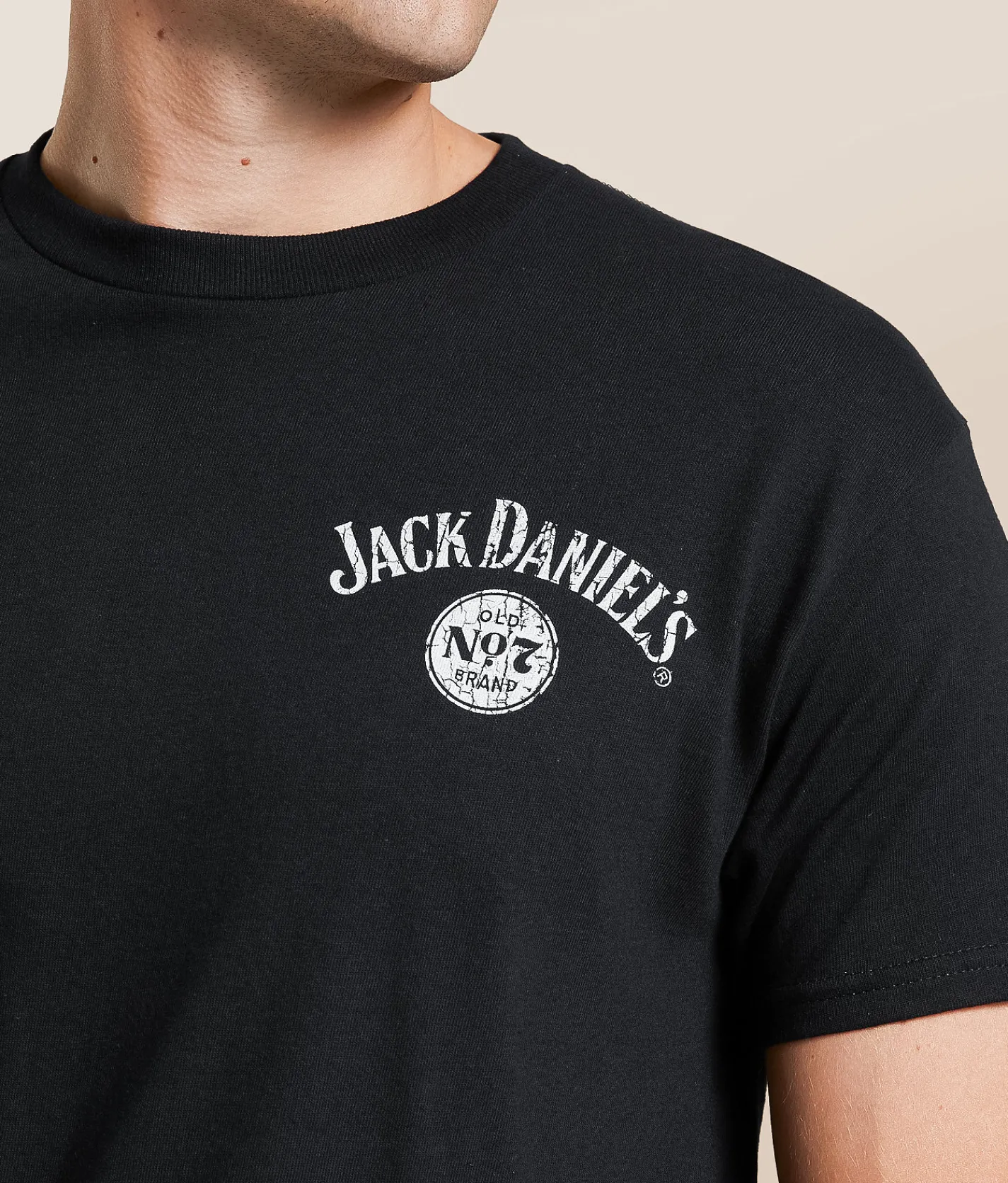 Tops|Graphic T-Shirts | Changes Jack Daniel's Old No. 7 T-Shirt Black