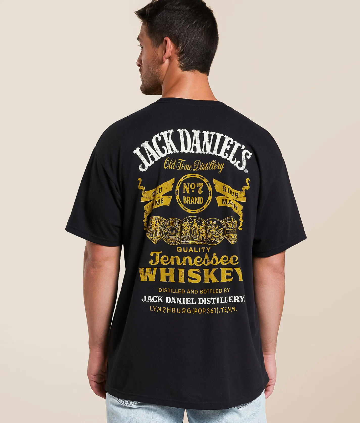 American Needle Jack Daniel's Old Time T-Shirt Black New