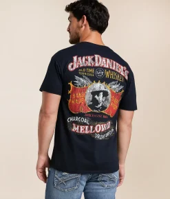 Changes Jack Daniel's Profile Vintage T-Shirt Black