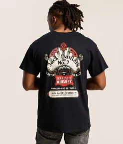 American Needle Jack Daniel's Red Label T-Shirt Black New