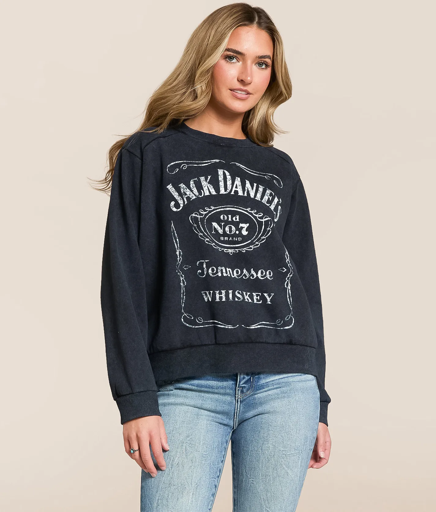 Changes Jack Daniel's Tennessee Whiskey Pullover Washed Black