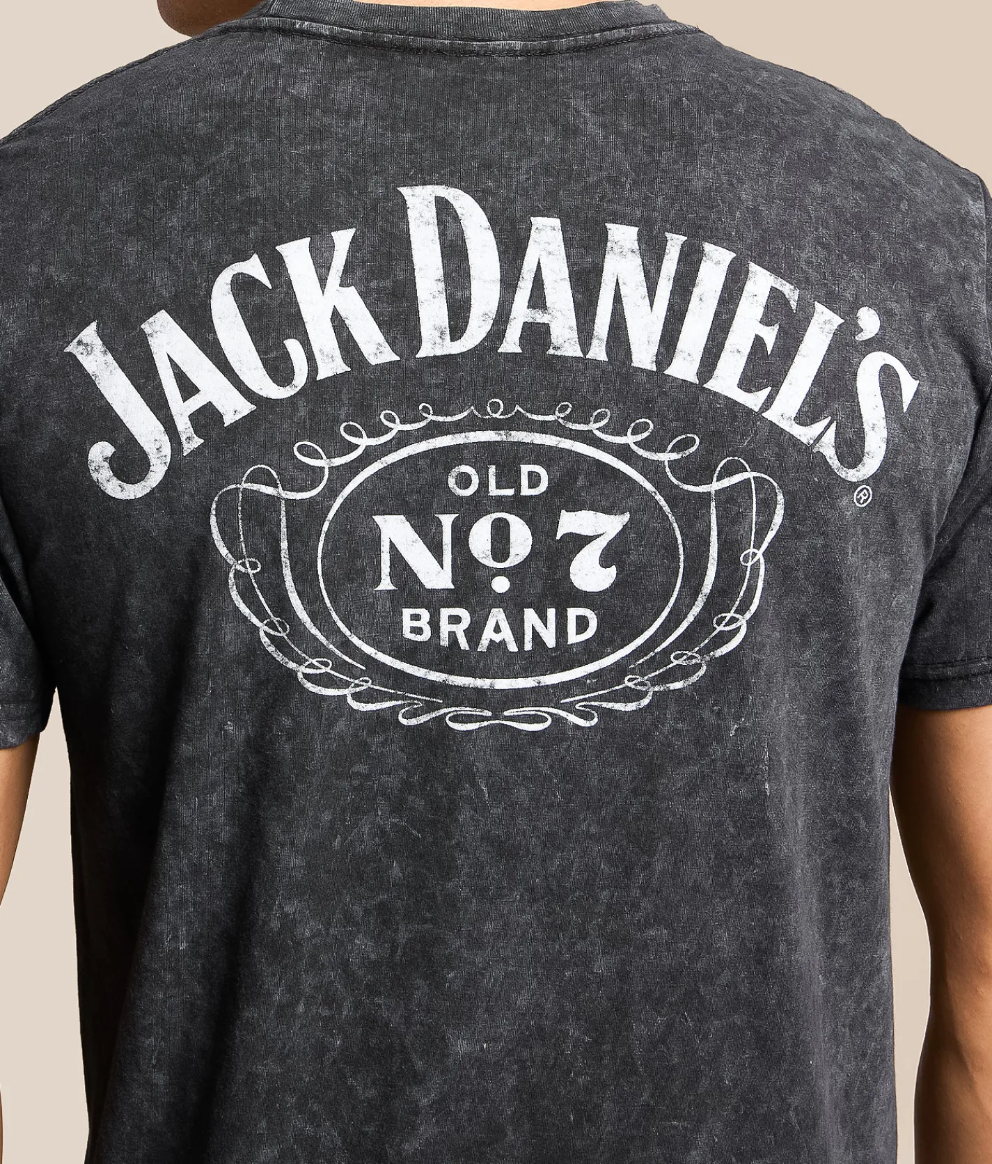 Tops|Graphic T-Shirts | Changes Jack Daniel's T-Shirt Black Mineral Wash