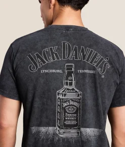 Changes Jack Daniel's T-Shirt Black Mineral Wash Outlet