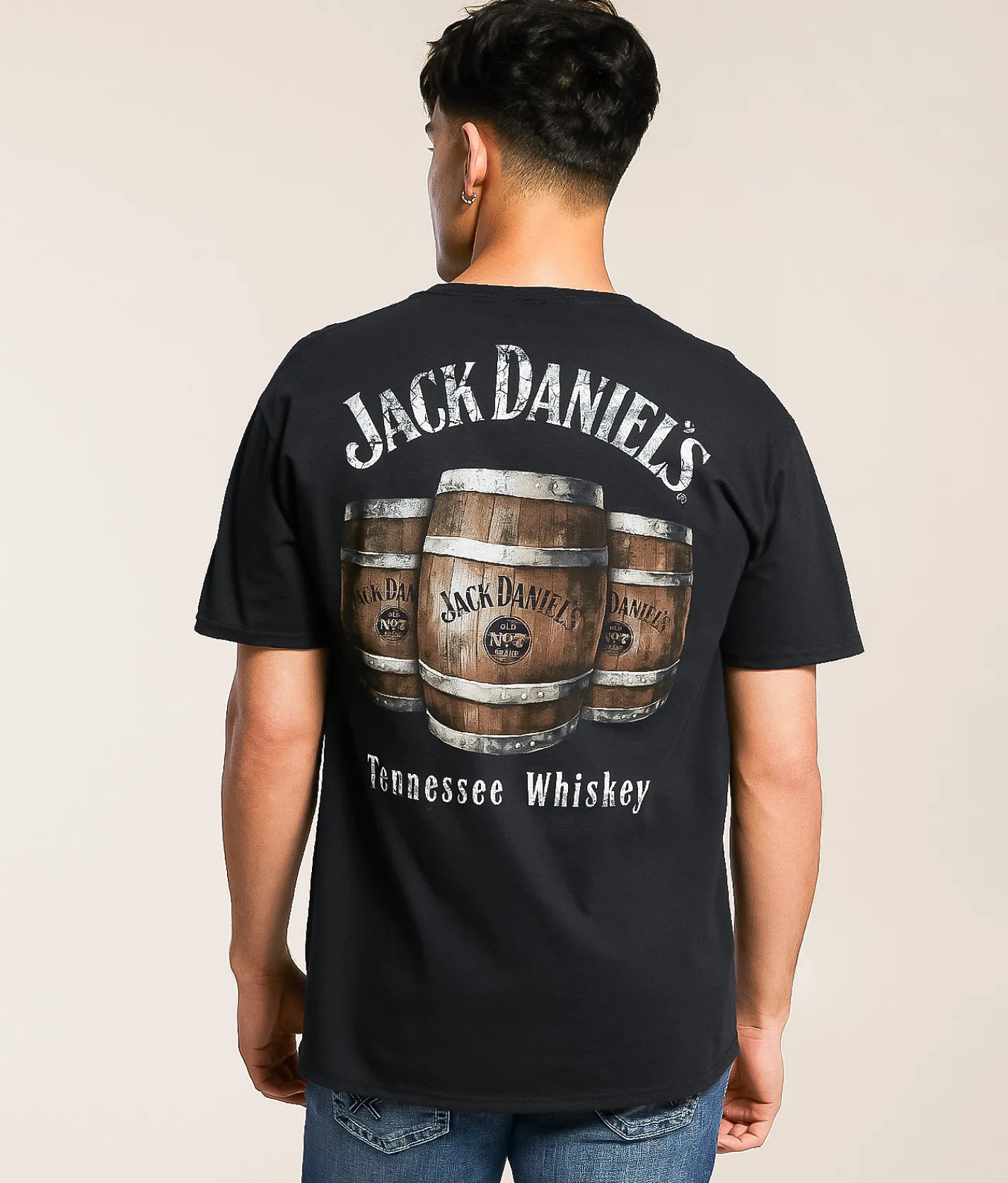 Changes Jack Daniel's Whiskey Barrel T-Shirt Black Discount