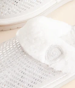 Shoes | Ariat Jackie Exotic Glitz Leather Slipper Dazzle Cream