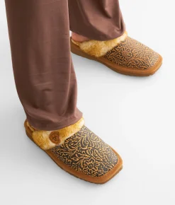 Ariat Jackie Leather Slipper Brown Hot