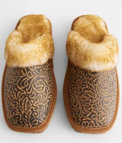 Ariat Jackie Leather Slipper Brown Hot