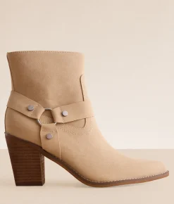 Shoes | Oasis Society Jackson Harness Ankle Boot Khaki