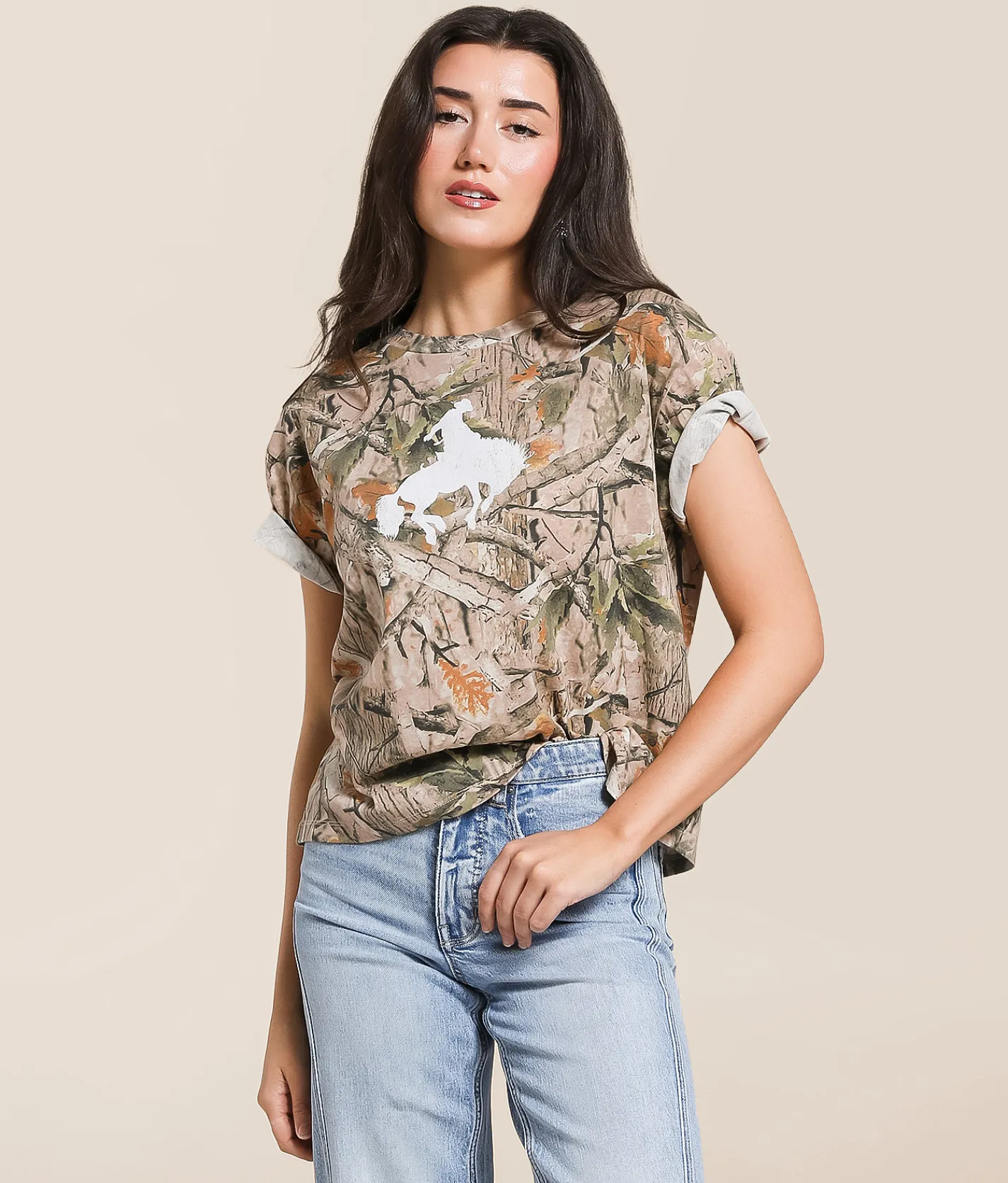 Goodie Two Sleeves Jackson Hole T-Shirt Camo Sale