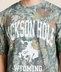 Tops|Graphic T-Shirts | Diamond Cross Ranch Jackson Hole T-Shirt Camo