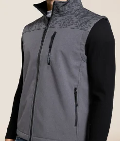 Coats & Jackets | Hooey Jackson Softshell Aztec Vest Black Grey