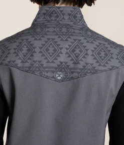 Hooey Jackson Softshell Aztec Vest Black Grey Online