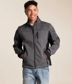 Tops|Coats & Jackets | Hooey Jackson Softshell Jacket Black Grey