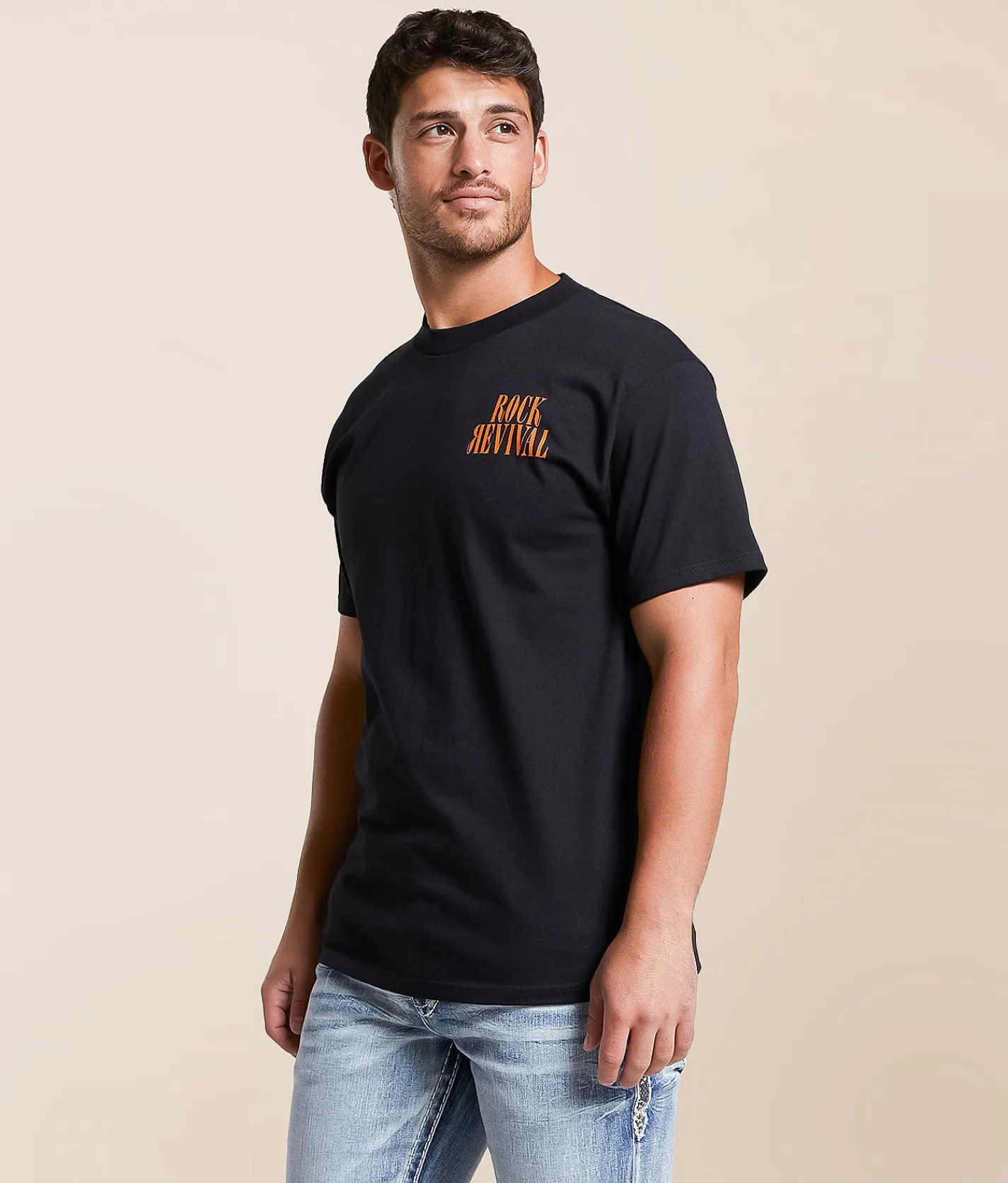 Rock Revival Jack T-Shirt Black Clearance