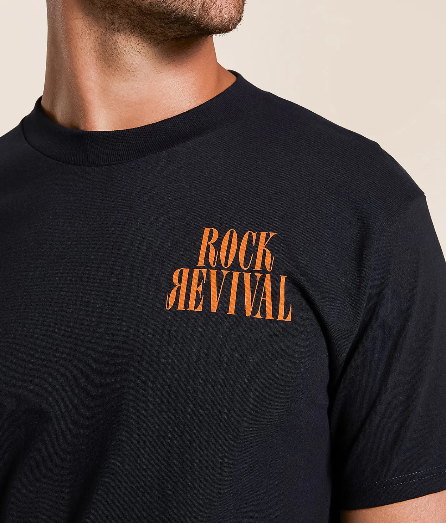 Rock Revival Jack T-Shirt Black Clearance