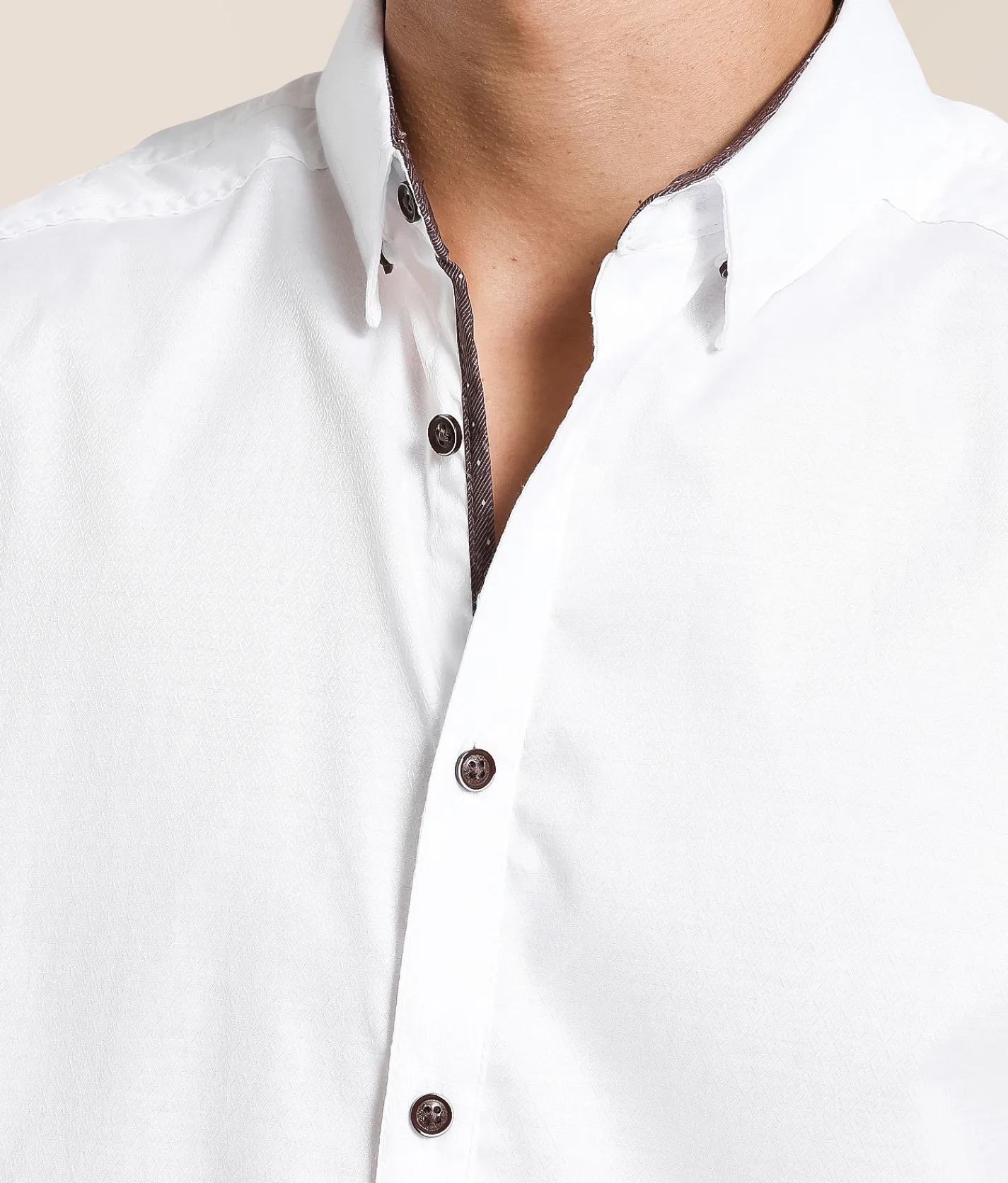 J.B. Holt Jacquard Standard Stretch Shirt White Online