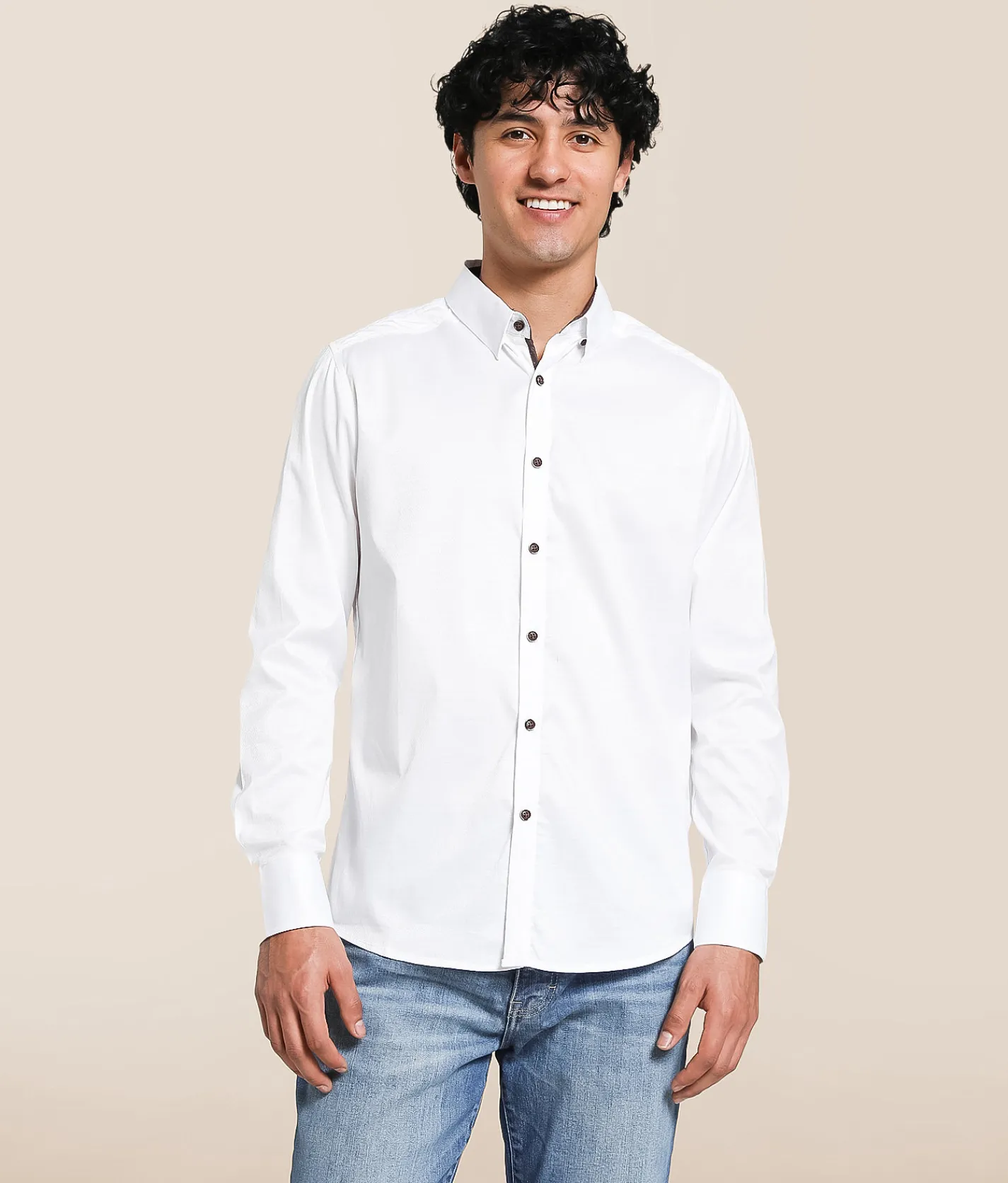 J.B. Holt Jacquard Standard Stretch Shirt White Online