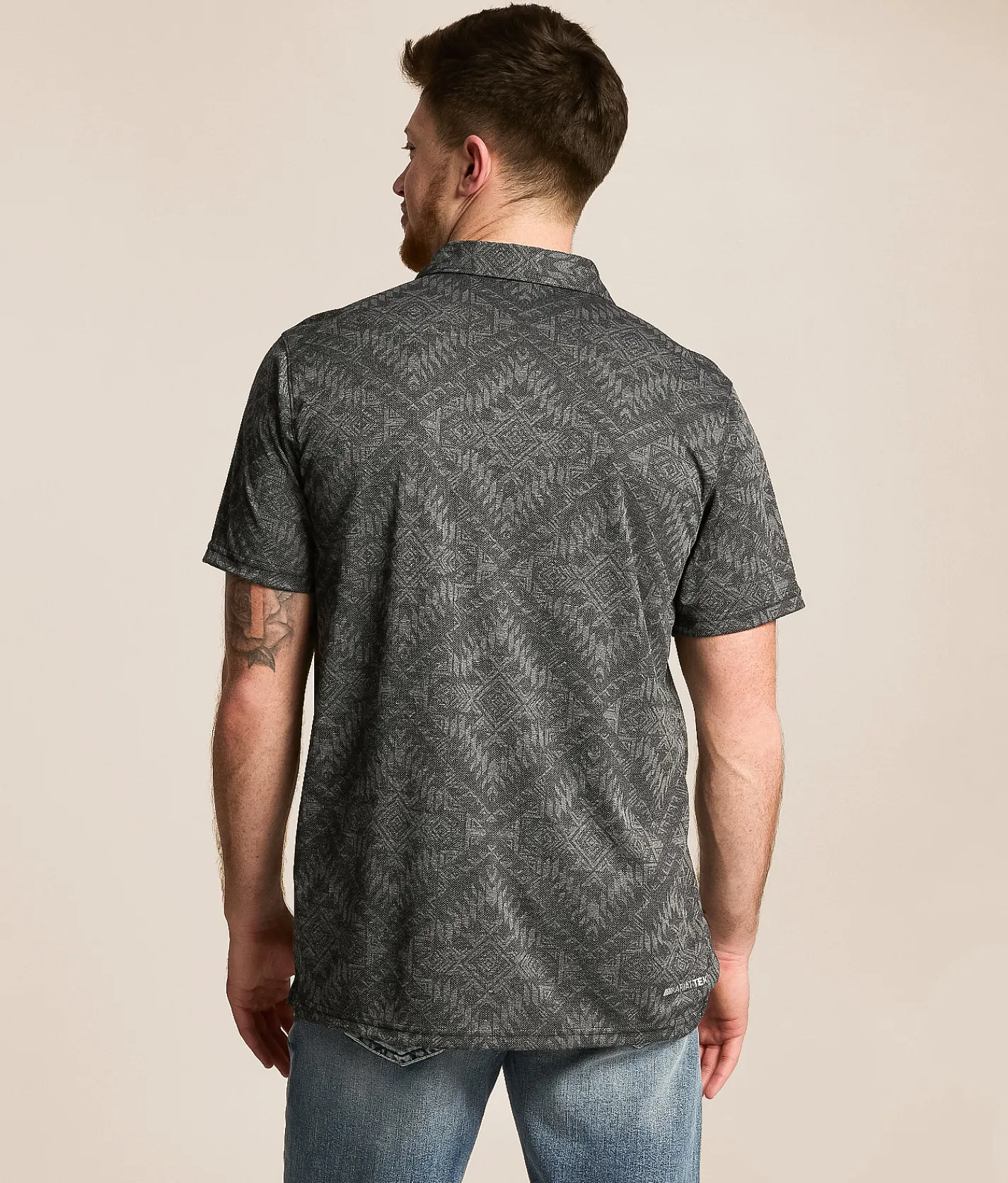 Ariat Jacquard TEK Polo Black Online