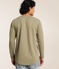 Nova Industries Jacquard T-Shirt Olive