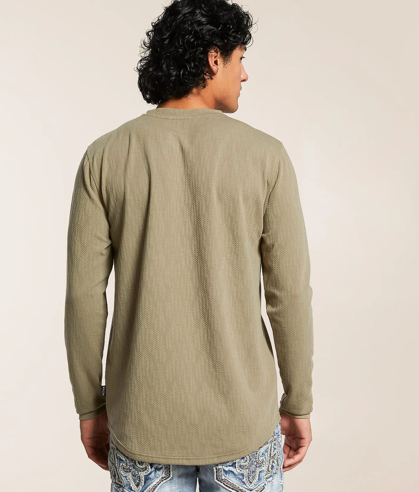 Nova Industries Jacquard T-Shirt Olive