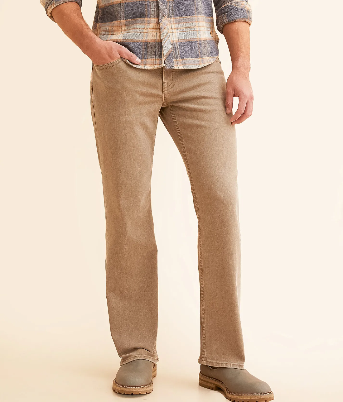 Sale Jeans|Bottoms | BKE Jake Boot Stretch Jean Khaki