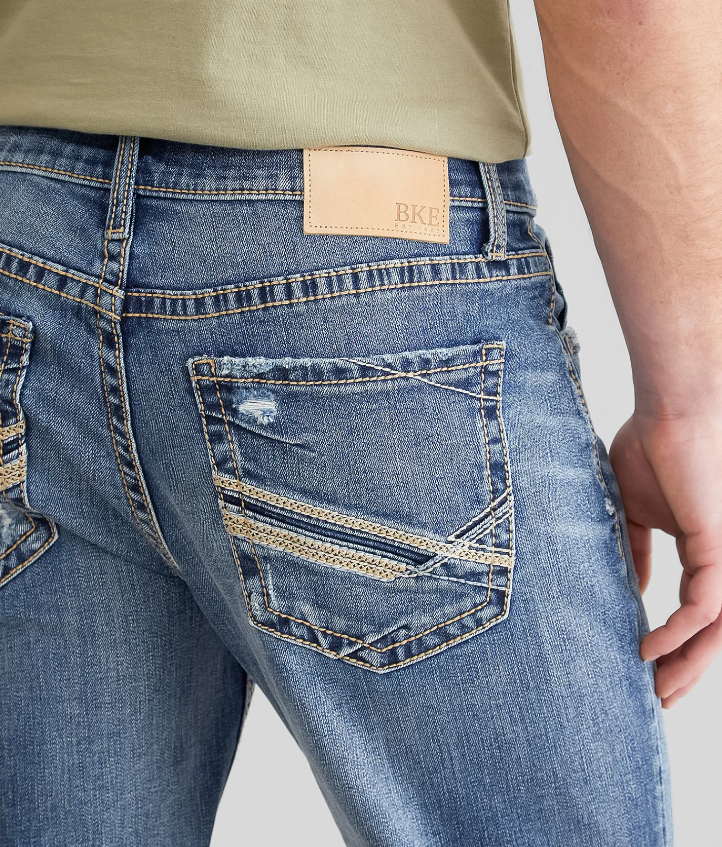 Sale Jeans|Bottoms | BKE Jake Boot Stretch Jean Rein