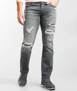Sale Jeans|Bottoms | BKE Jake Straight Stretch Jean Washed Grey