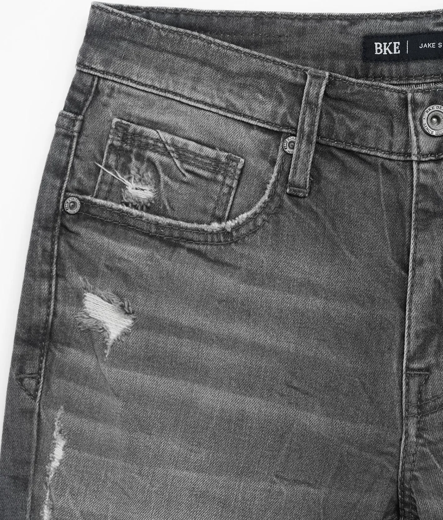 Sale Jeans|Bottoms | BKE Jake Straight Stretch Jean Washed Grey