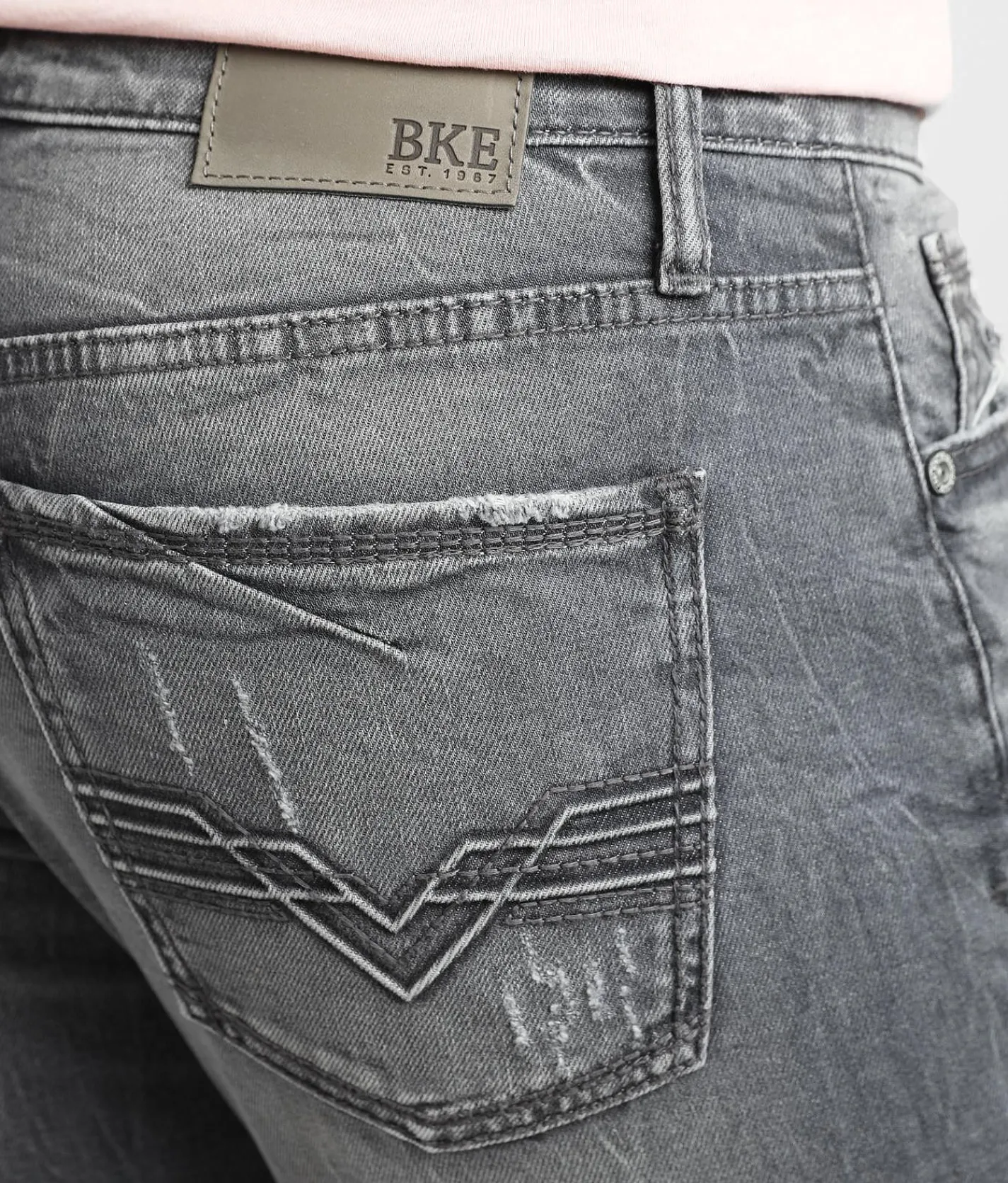 Sale Jeans|Bottoms | BKE Jake Straight Stretch Jean Washed Grey