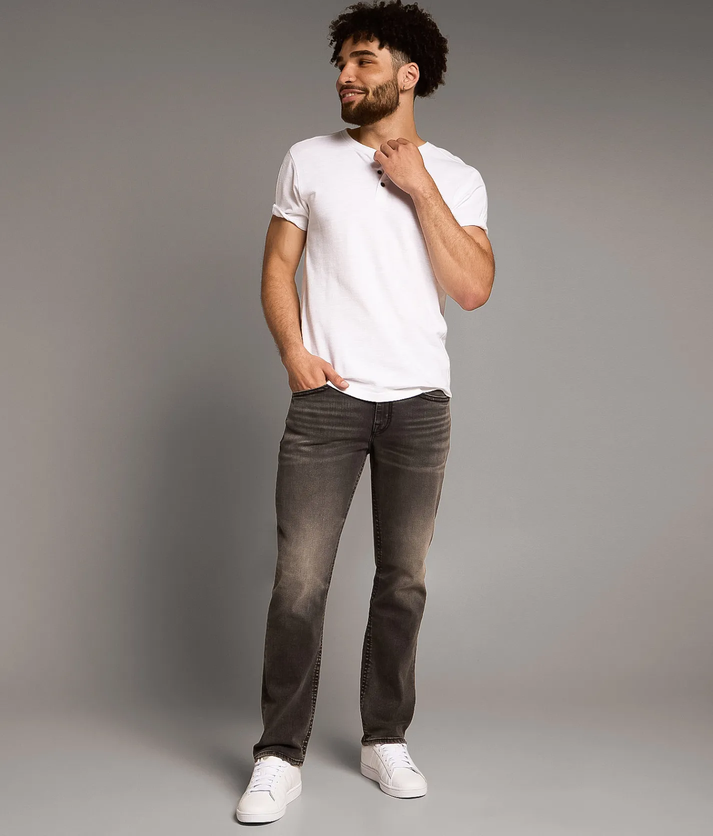 BKE Jake Straight Stretch Jean Washed Black Sale