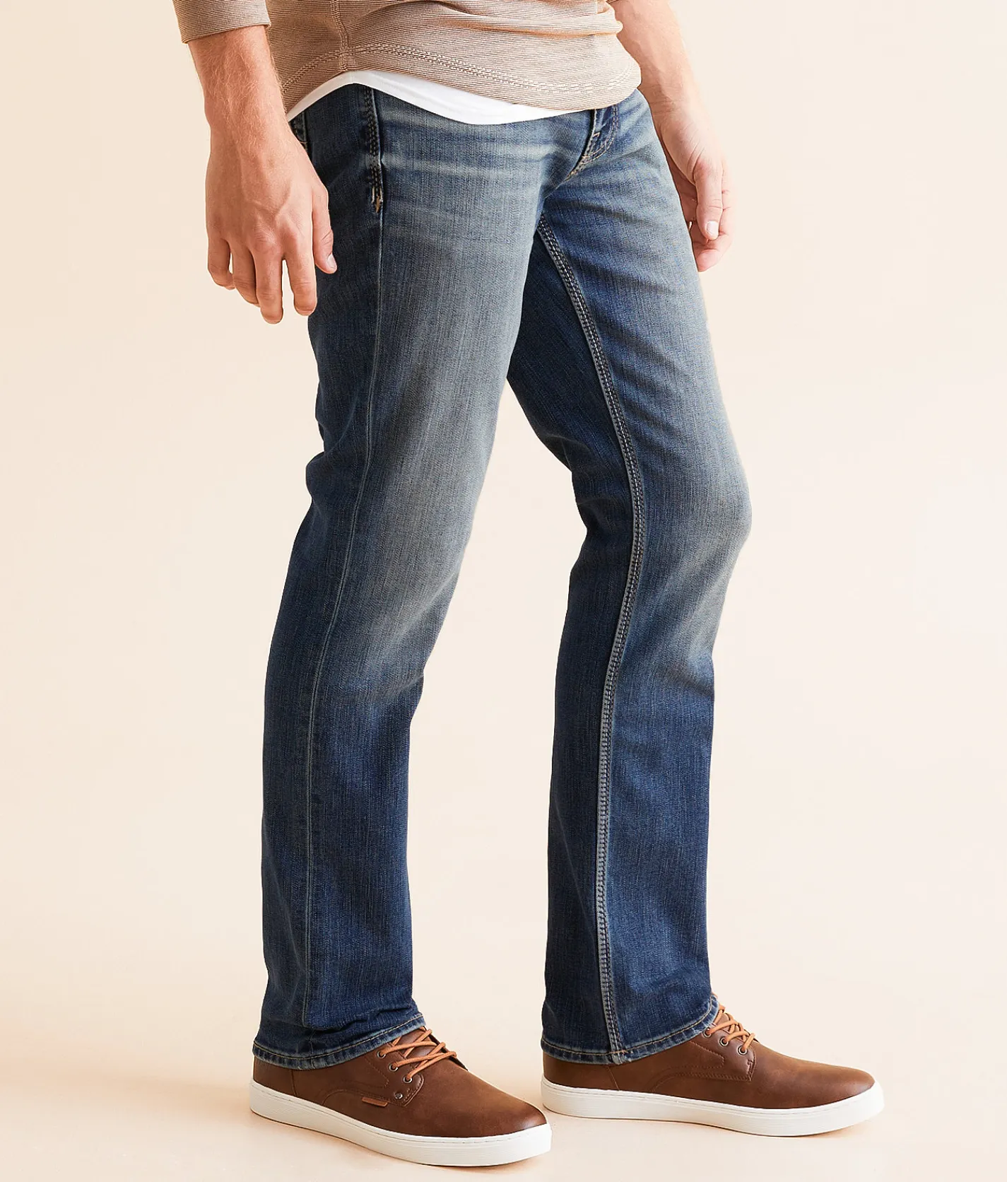 BKE Jake Straight Stretch Jean Wein Best