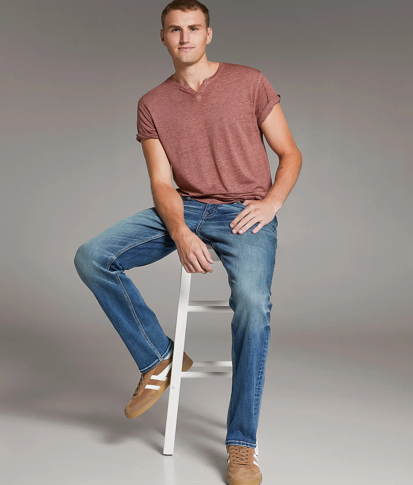 BKE Jake Straight Stretch Jean Hebri Hot