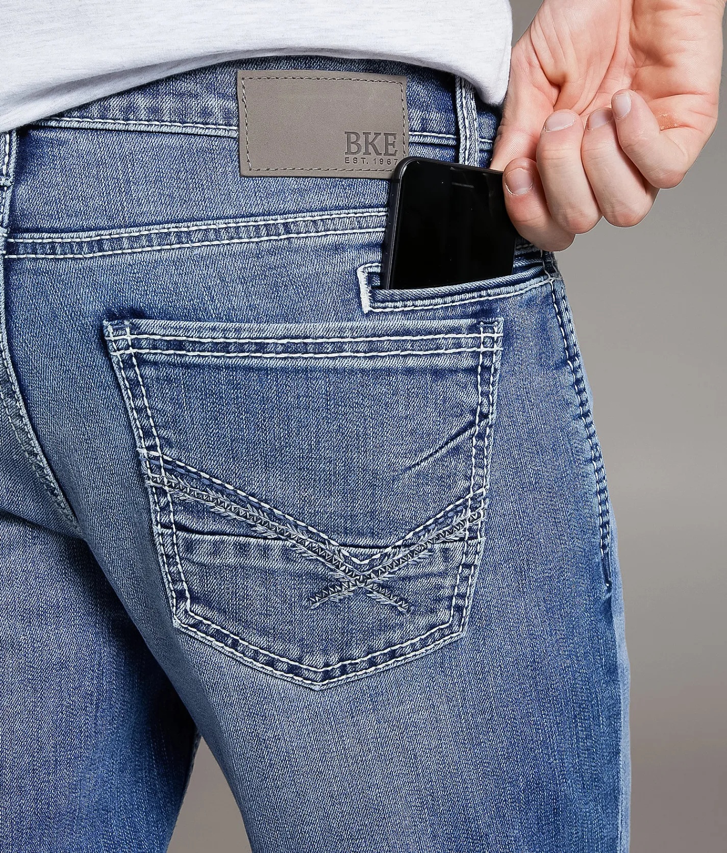 BKE Jake Straight Stretch Jean Borneo Hot