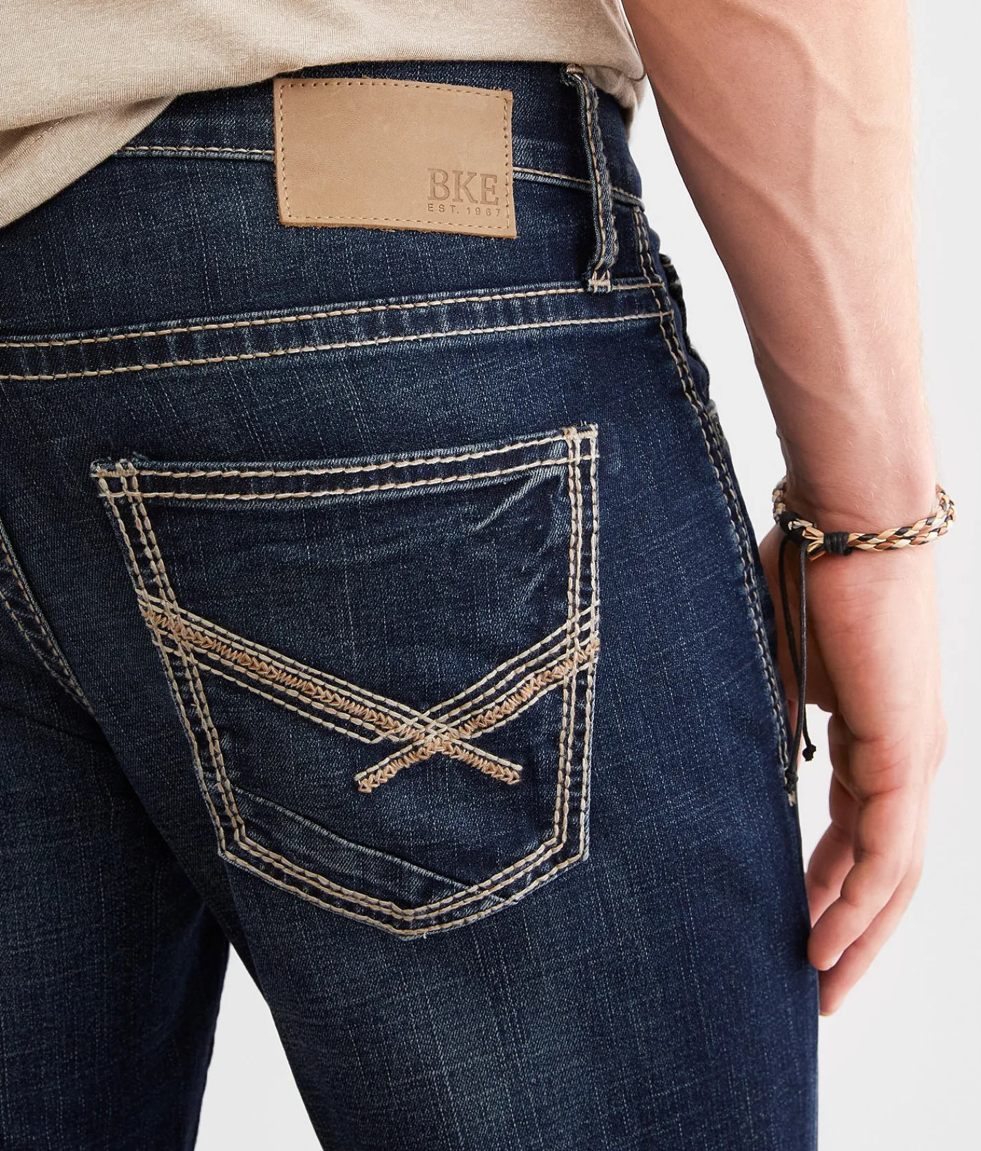 BKE Jake Straight Stretch Jean Hadler Hot