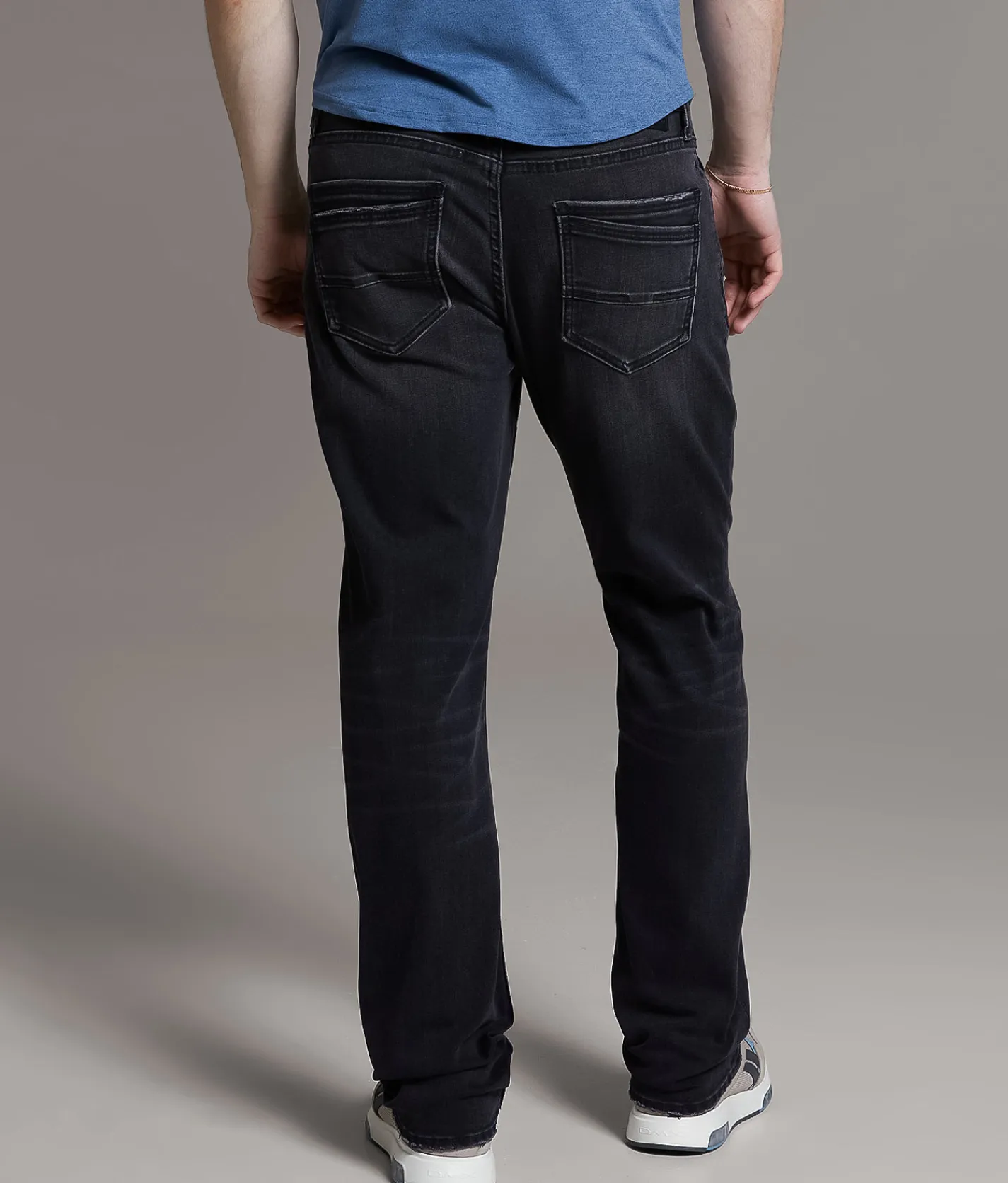 BKE Jake Straight Stretch Jean Washed Black New