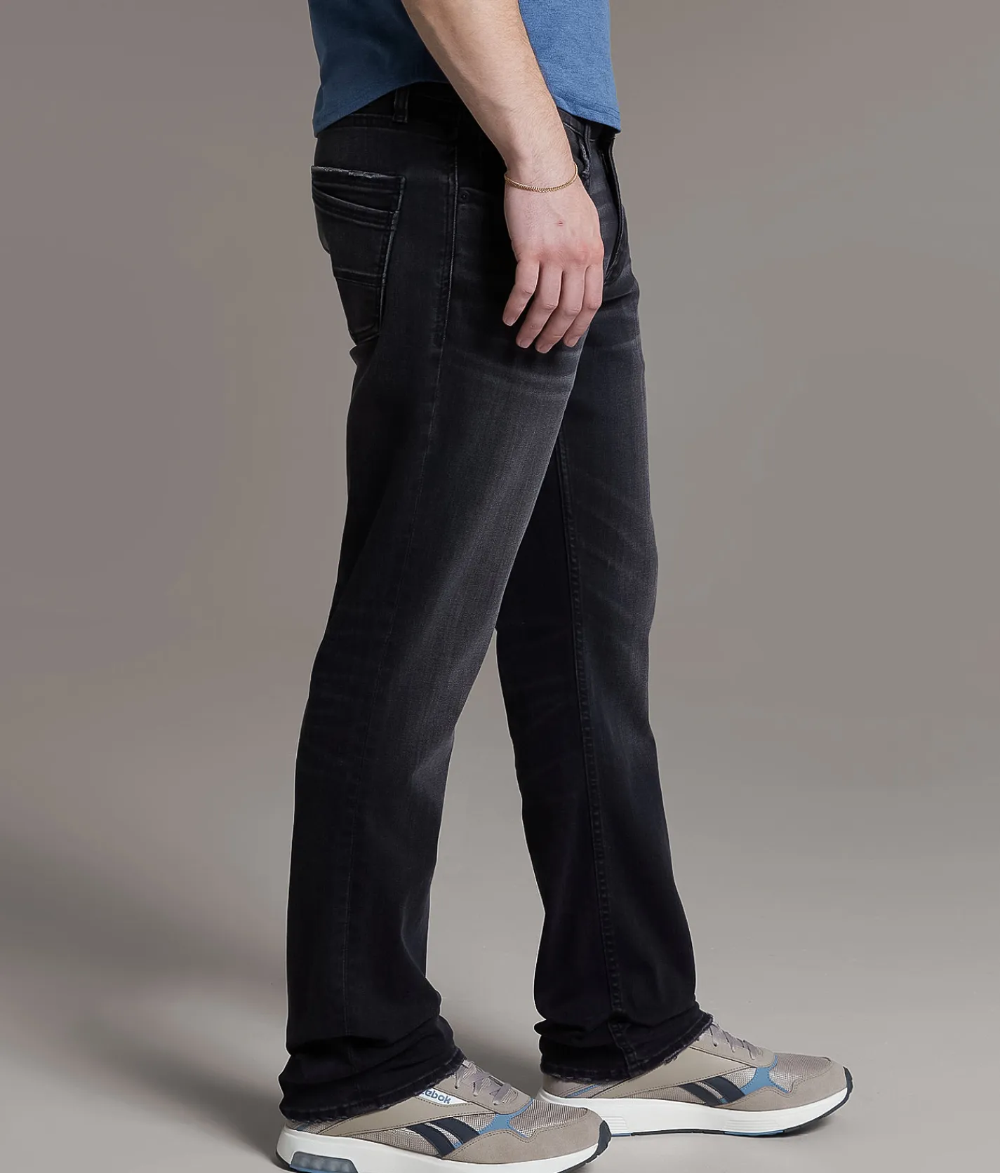 BKE Jake Straight Stretch Jean Washed Black New