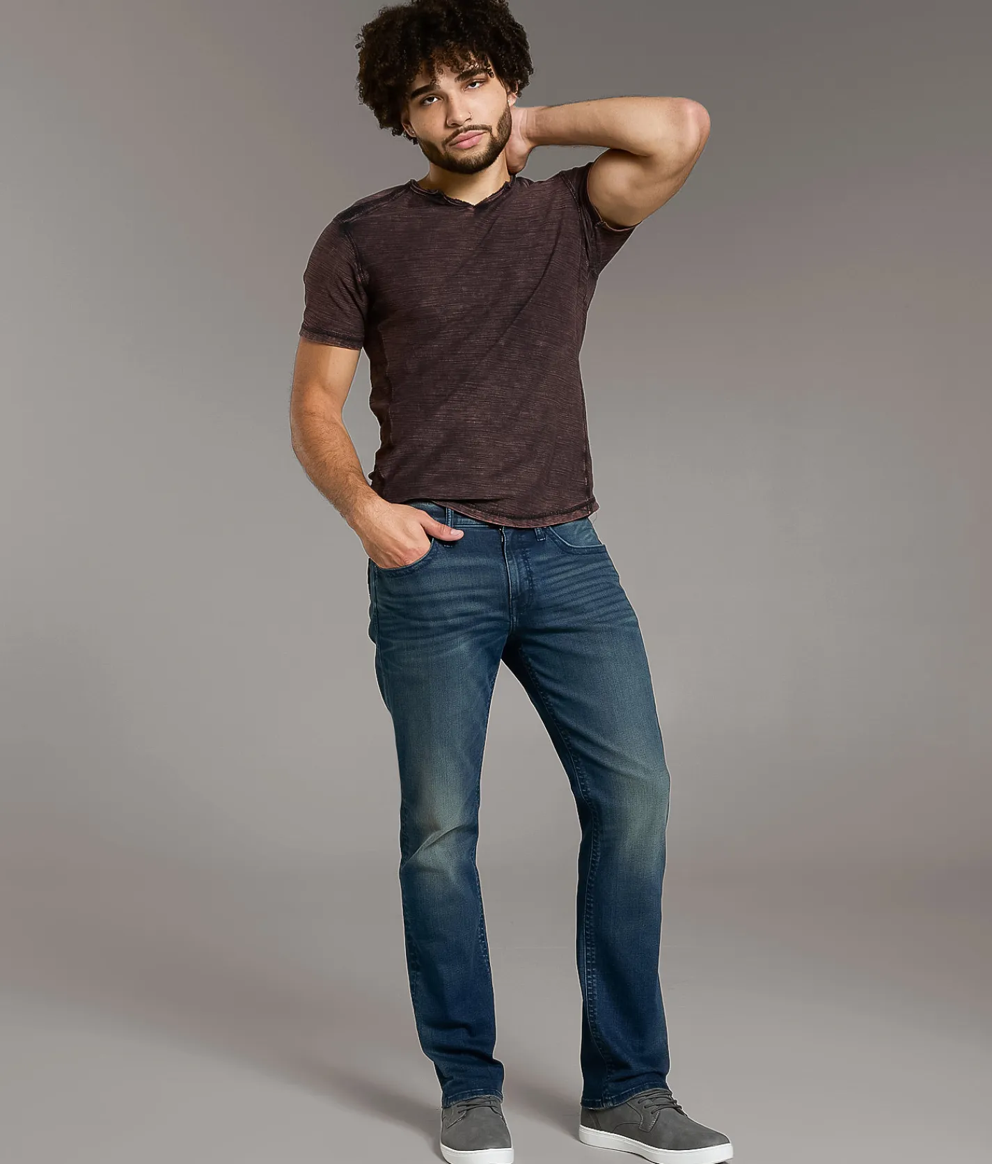 Bottoms|Jeans | BKE Jake Straight Stretch Jean Punky